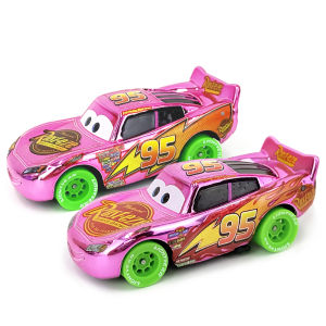 Takara Tomy | Disney Pixar Cars Piston Cup Racer Lightning McQueen Plated Version Magenta Color Alloy Diecast Model Toy Cars Childrens Gift
