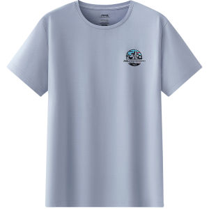 Jeep | Jeep Mens Short Sleeve T-Shirt Iceland Cotton Quick Dry Outdoor Breathable Comfortable Large Size Round Neck Casual Tee