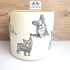he Leaferie Mocca Dog / Cat plant pots Ceramic flowerpot flowerpots flower pot planter planters