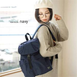 Lightweight Nylon Backpack Womens Large Capacity Shoulder Bag Korean Style Pure Color Maternity Bag Student Bookbag
