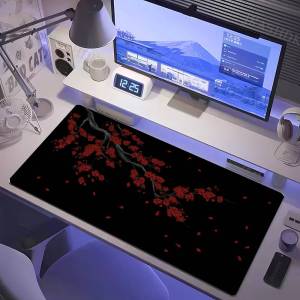 Bandai | Japanese Sakura XXL Gaming Mouse Pad – Cherry Blossom Design – Available in Various Colors – Suitable for Laptops Office Desks