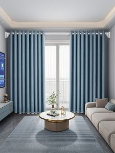 WEILAISHI | No Drilling Required Curtain Set Light Blocking