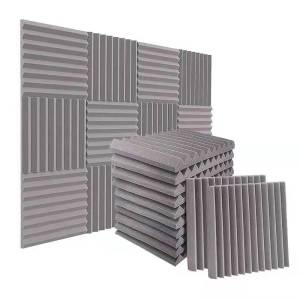 24Pck Acoustic Panels Soundproofing Foam Acoustic Tiles Studio Foam Sound Wedges 1 inch x12 inch x12 inch