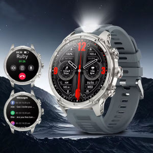 Smart Watch GPS Track Men 1.85"Ultra HD Bluetooth Call 710 mah Flashlight Blood Oxygen Smartwatch
