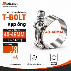 10 Chiếc Kẹp Ống Inox T-Bolt Đa Năng 28-110 Mm Có Thể Điều Chỉnh Lò Xo Tự Bù Cho Ô Tô Moto & Sử Dụng Công Nghiệp