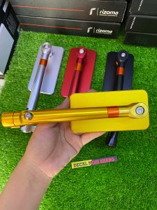 Kính chiếu hậu RIZOMA mặt vuông kiểu Iphone_mặt kính chống Kính chiếu hậu RIZOMA mặt vuông kiểu Iphone_mặt kính chống chói_ thân nhôm CNC[ hàng loại 1]_ (kèm ốc + lục giác)