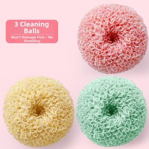 Non-Scratch Nanowire Brush Steel Wool Kitchen Scrubbing Ball