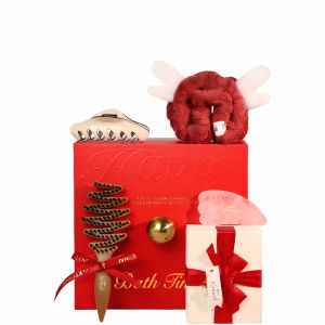 KRRAMEL | Women Gift Set for Wedding Birthday Pig Bristle Comb