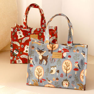 Túi Xách Oxford Chống Thấm Nước Hình Động Vật Dễ Thương Túi Đựng Bento Túi Xách Túi Xách Đi Chơi Túi Đựng Đồ Dùng Gia Đình