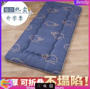 【现货正品】Single dormitory mattress Thicken Student Dormitory Mattress Single Tatami Children Foldable Mattress Double Floor 1.5m 1.2加厚学生宿舍床垫单人榻榻米儿童可折叠床垫子双人打地铺1.5米1.2米