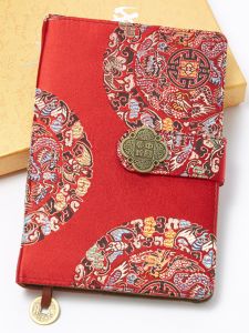 Nanjing Yúnjǐn Magnetic Attraction Notebook Travel Souvenir Creative Cultural Gift for Foreigners Handicraft Embroidery