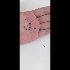 30pcs Crab And Shrimp Eyes Fly Tying Materials Lure Eyes For Saltwater & Pike Flies Fishing Eye 1.2~2.4mm Diameter