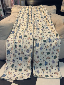 In Hình Hoạt Hình Giữa Eo Dài Đồ Ngủ Quần Nữ Sử Dụng Tại Nhà Phong Cách Mùa Hè Rời Quần Ống Rộng 110cm