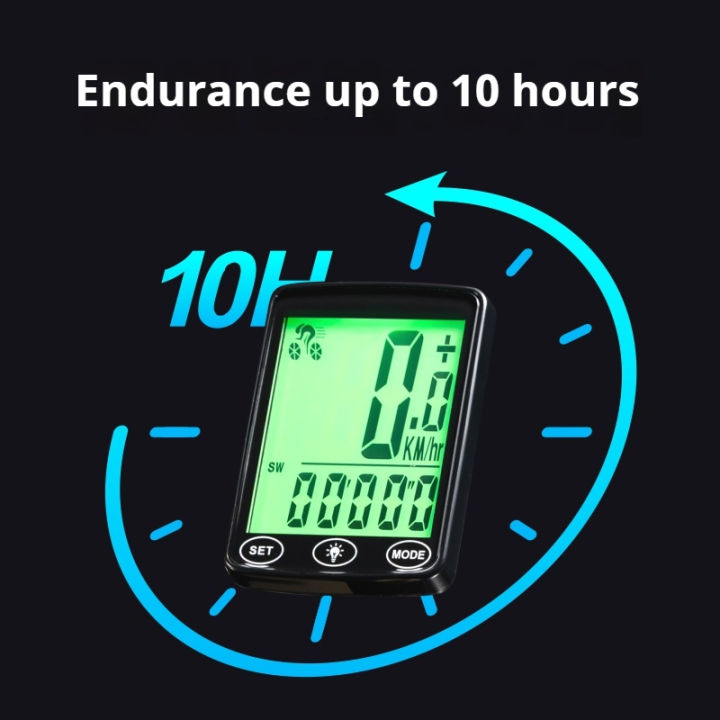 Waterproof Bike Computer With LED Backlight Bicycle Speedometer Smart