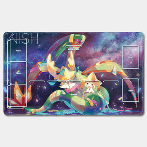 Bandai | Tự Làm Tự Làm PTCG Huấn Luyện Viên Charizard Thẻ Trận Chiến Thảm Lillie Người Chơi Board Game Bàn Cao Su Anime Quà Tặng