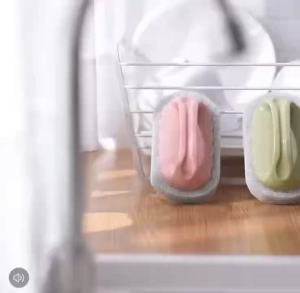 OHHDEER  Berus Gosok Pembersih Rumah - Handheld Cleaning Scrub Brush Sponge for Kitchen Bathroom