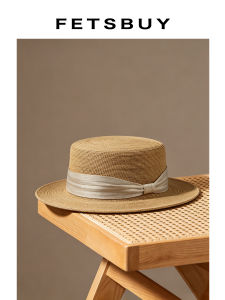 Fine Raffia Silk Linen French Style Hat Permeable