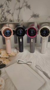 พัดลมมือถือ พัดลมพกพาชาร์จแบตได้ แบตอึด ปรับระดับได้100ระดับ จอแสดงผล LED ตั้งแคมป์กลางแจ้ง พัดลม usb แรงๆ