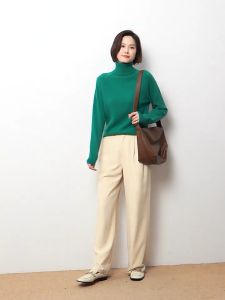 Knitted Winter Turtleneck Sweater Sweatshirt Women 高领毛衣 毛衣女 Baju Sweatshirt Baju Musim Sejuk Perempuan Knitwear Women 針織上衣 Thermal Sweater Long Sleeves Sweater Lengan Panjang