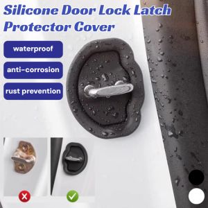 Silicone Door Lock Latch Protector Cover Car Door Shock Absorber Seal Pad Close Door Buffer Cushion