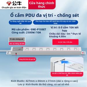 Bull | Thanh Nguồn PDU Kệ Chống Sét Overload 10A/16A