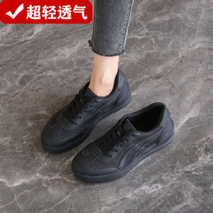 Ultra-Light Breathable Womens Work Shoes Deqin Style 2025 New Collection Comfortable Casual Fashion Sneakers in Black Size 41-43