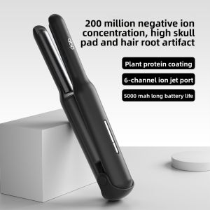 Wireless Arc-shaped High Crown Hair Straightener & Curling Iron