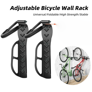 Walosphy Adjustable Road Bicycle Wall Mount Foldable MTB Wall Stand Rack High Strength Universal E-Bike Rack Bike Accessories
