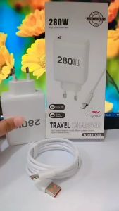 Charger Polos Universal Model 135 Super VOOC 280W Travel Charger Casan Hp 1set Support Fast Charging