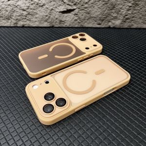 New 18 ProMax Luxury Frosted Magnetic Phone Case for iPhone 18 Pro Max Air 18 Pro for Magsafe Translucent Lens Protection Cover