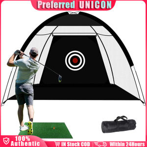 Indoor 2M/3M Golf Practice Net Tent 2s Set-up Golf Hitting Cage Garden Golf Training Equipment Mesh