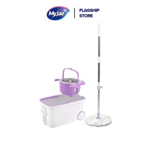 MyJae Shifting Speed Spin Mop Mini With Bucket Set Mop and Stainless Steel Handle Mop Spinner 360