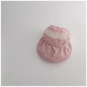 2026 Summer Sunshade Breathable 6M-4Y Baby Girl Caps Outdoor Large Brim Children Hat Daily Thin Kids Hats