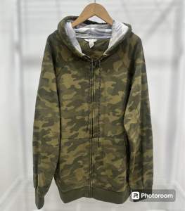 เสื้อแจ็คเก็ต เสื้อกันหนาวลายพราง นายทหาร ผ้าสำลีด้านใน ไม่หนา