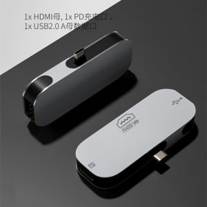 TYPE-C Multi-Functional Docking Station Typec to HDMI/Dp/Mi DP Hub PD Fast Charge Hub Deconcentrator