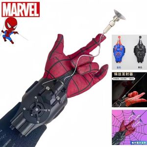 Ml Legends Spiderman Web Shooters Toys Spider Man Wrist Launcher Cosplay Peter Parker Accessories Props Gloves Children Gift Toy