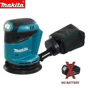 Makita | Makita DBO180Z 18V Brushless Cordless Random Orbital Sander Efficient Wood Putty Polishing DIY Professional Power Tool Bare Unit