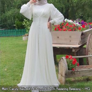 Pabrik Baju YASMINE DRESS IK Bahan CERUTY BABYDOLL FULL PURING APLIKASI MUTIARA Gamis Dres Wanita Terbaru 2022 Gamis Kondangan Simple Elegan Mewah Dress Muslim Kekinian Murah Best Seller