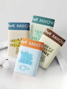 MiiOW | Quần đùi cotton nguyên chất cho trẻ em Quần đùi nam nữ cạp vừa mùa hè Quần đùi cotton kháng khuẩn cho học sinh trung học cơ sở và trung học phổ thông
