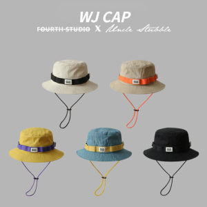 【WJ】Sunshade and sunscreen hat for women contrasting colors for summer outdoor hiking large brim basin hat lightweight waterproof and UV resistant fisherman hat for men