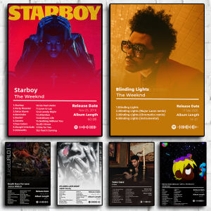Music Hot Album Star Kanye West The Weeknd Poster Hip Hop Posters For Living Room Canvas Painting Art Home Wall Decor Picture