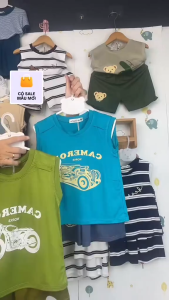 Bộ Thun Lạnh 9-40Kg Hình Xe Ba LỗThun Lạnh Cao Cấp Cho Bé Trai