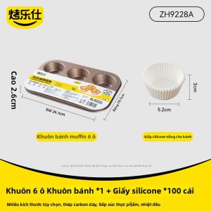 KAULUS | Khuôn Nướng Muffin Chống Dính 12 Lỗ