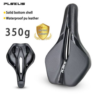 PLSELIS | Plselis Road Bike Seat Soft Sponge Thickened Lightweight Hollow Breathable Cooling 265g Lightweight Bike Riding Equipment