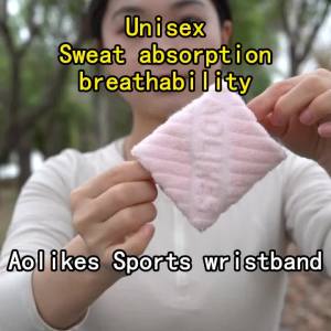 AOLIKES Wrist Sweatbands Sports Wristbands for Competitions Absorbent Sweatbands for Basketball Tennis Football Running Working