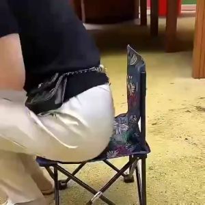 Portable Folding Chair Camping Chair Heavy Duty Folding Chair Outdoor Leisure Backrest Camping Chair