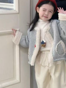 Warm Fleece Girls Jacket Short XiaoXiang Style
