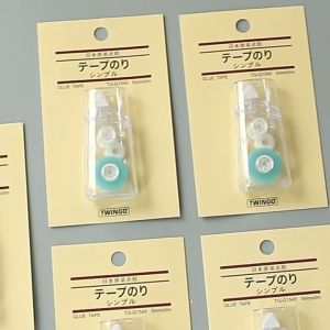 Japanese Glue Tape Dispenser Dot Glue Stick Roller Stationery Handmade DIY Double Sided Adhesive