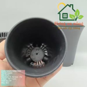 Chậu tròn cao chất liệu nhựa PP trồng sen đá bonsai xương rồng có 3 size xem trong mô tả giúp ( không kèm dĩa lót )