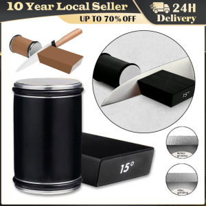 Rolling Knife Sharpener Magnetic Knife Holder Diamond Sharpening Stone Kit with 15 and 20 Degrees Angle Roller Kitchen Accessory